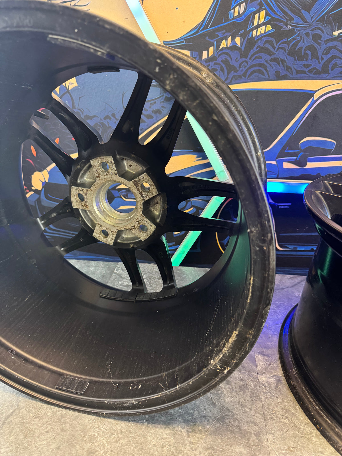 Aftermarket OE CV27 C7 Corvette Stingray Style Wheels Set Of 4 17x9.5 +54 5x120.65