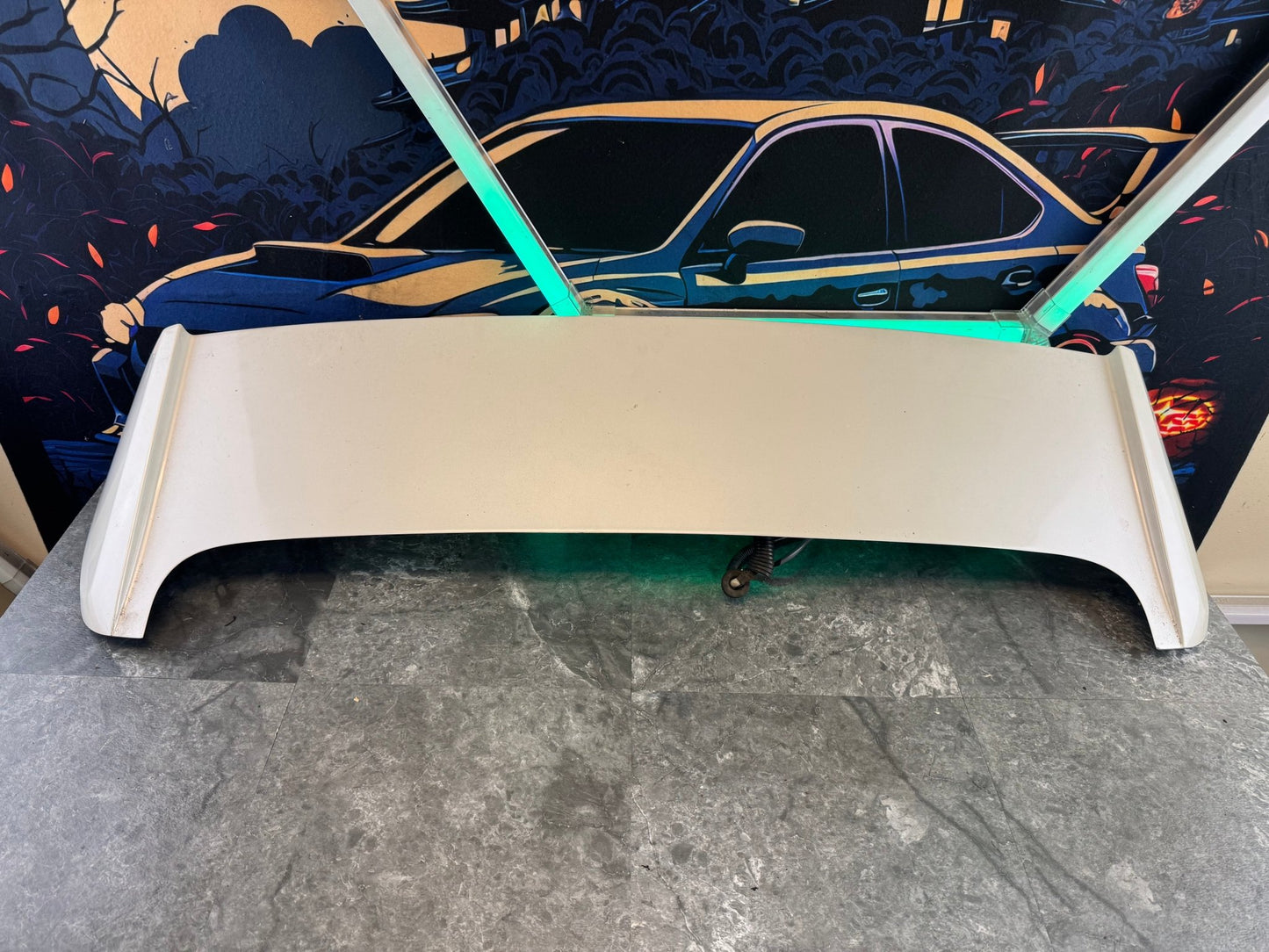 2008-2014 Subaru WRX STi OEM Hatch Wing Spoiler Hatchback White