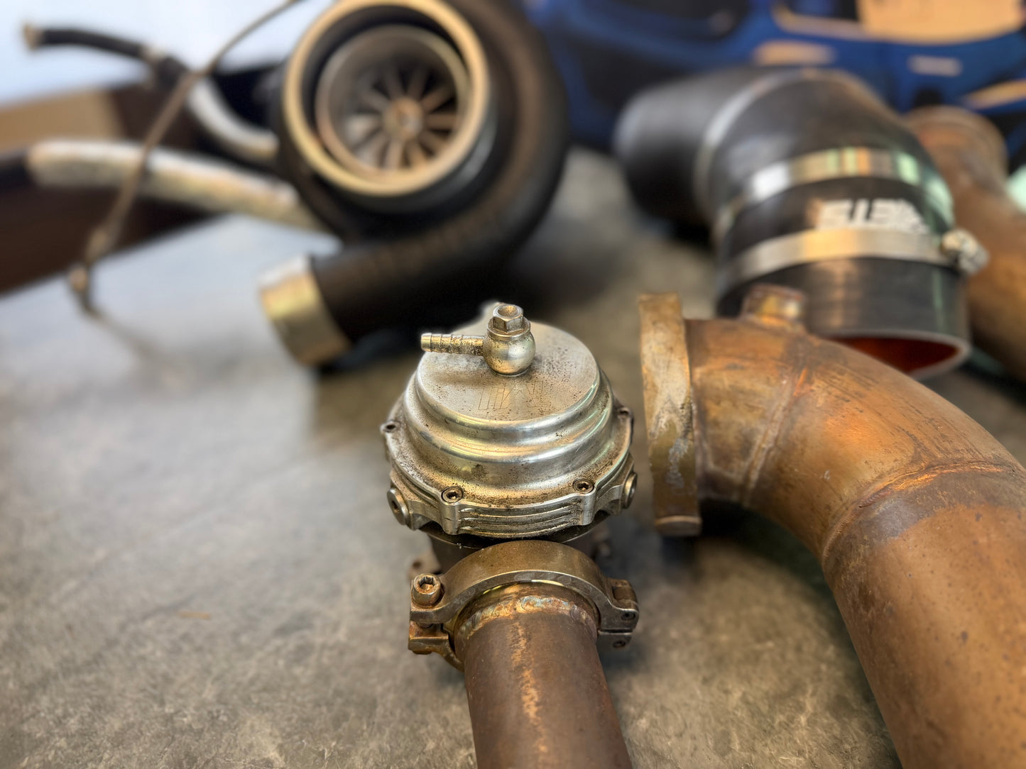 ETS rotated turbo kit 2015 - 2021 Subaru STi 1000 horsepower w/ Garrett 1050 GTX 3584 RS turbo