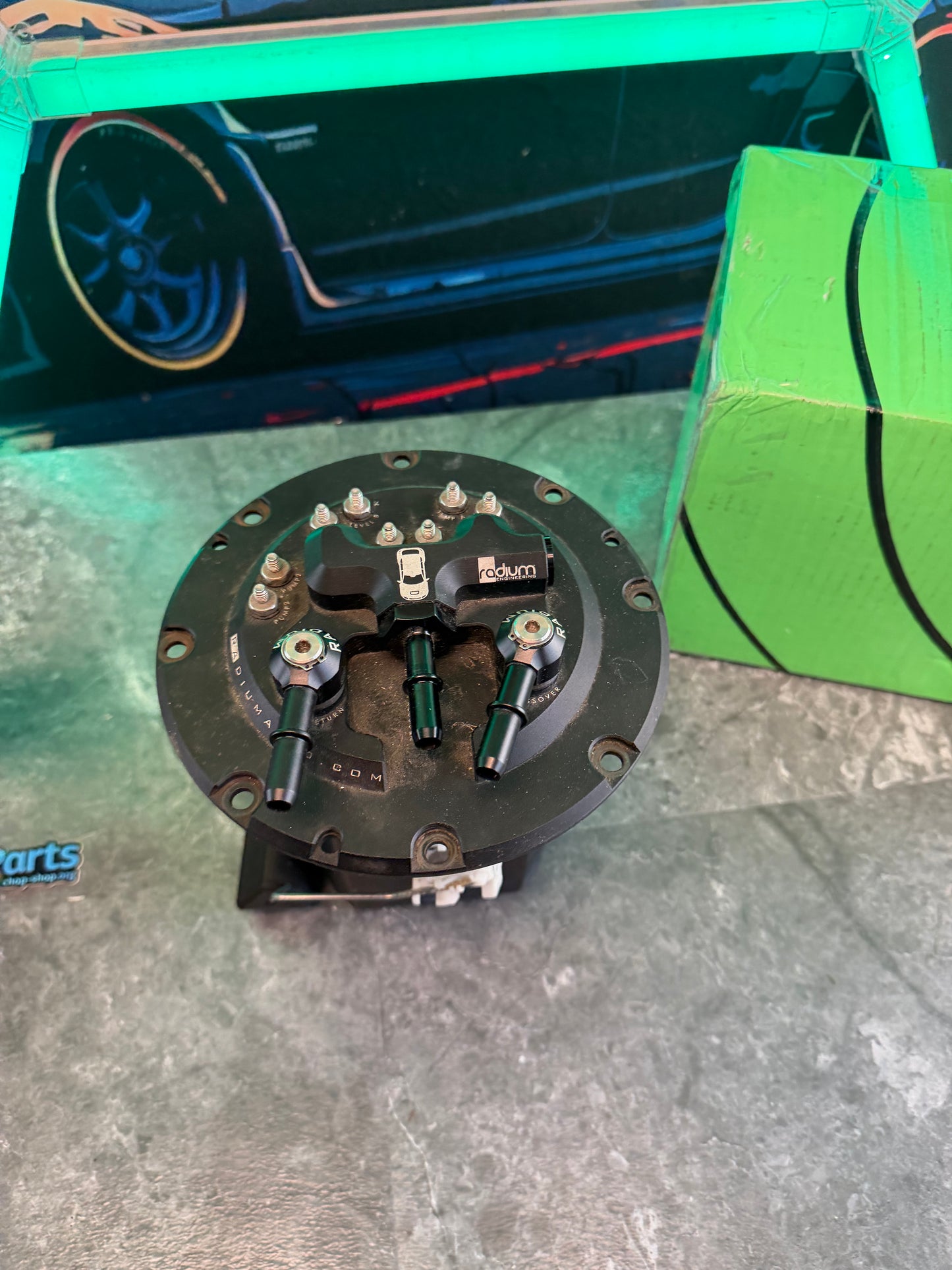 RADIUM twin fuel pump hanger 08-21 Subaru STi w/ single walbro 450 LPH