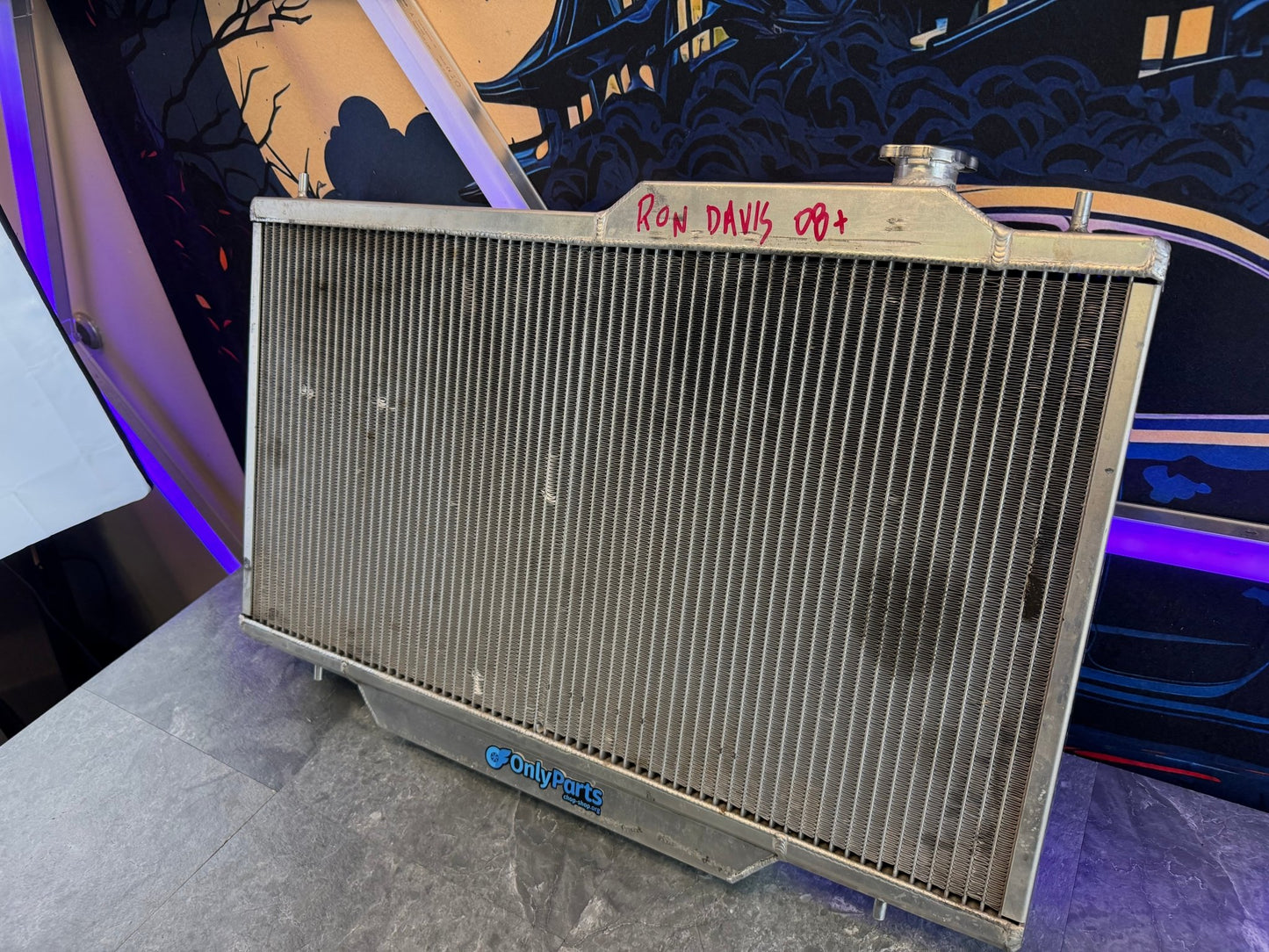 RON DAVIS racing products MASSIVE radiator 08 + Subaru STi ej257 wrx 1” wide twin row