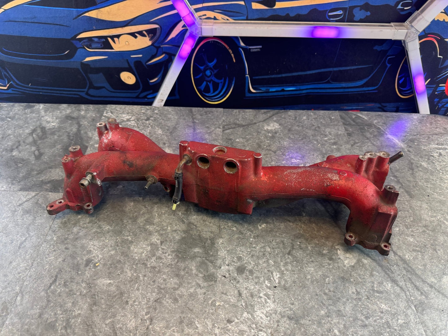 2004-2007 Subaru Impreza WRX STi OEM Intake Manifold Assembly Red