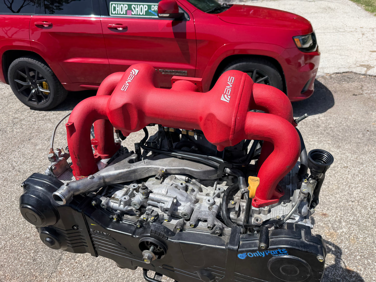 AMS rear facing intake manifold 04-21 Subaru STi ej257