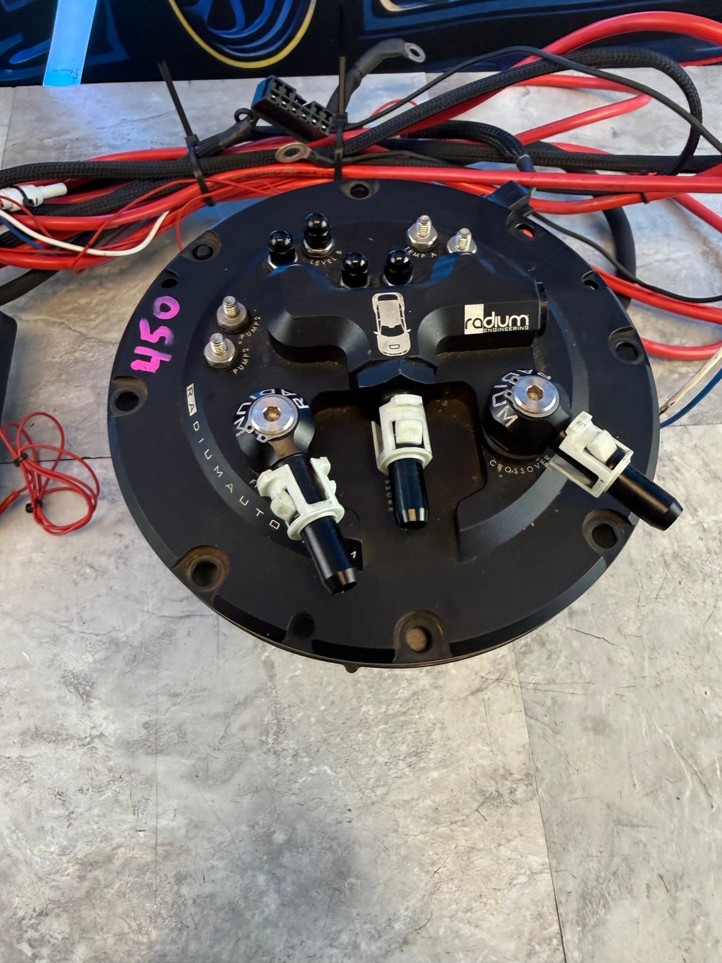 RADIUM engineering fuel pump hanger basket 15-21 Subaru STi w/ walbro 450 pump & I wire wiring kit