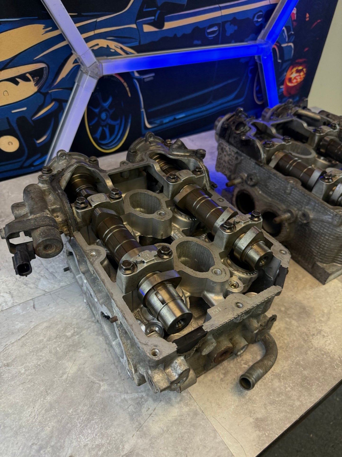 B25 Subaru STi cylinder heads 2004 - 2006 single AVCS SAVCS wrx ej255 legacy gt forester xt