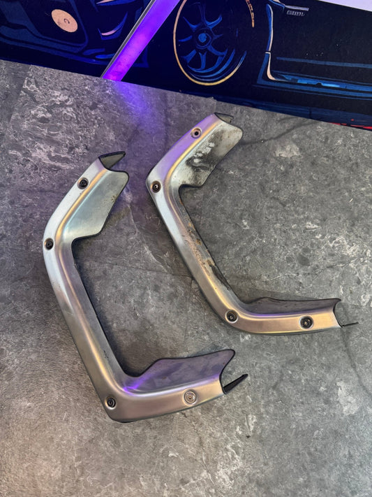 2008-2014 Subaru WRX STi Hatchback Aftermarket Stainless Steel Exhaust Covers Trim