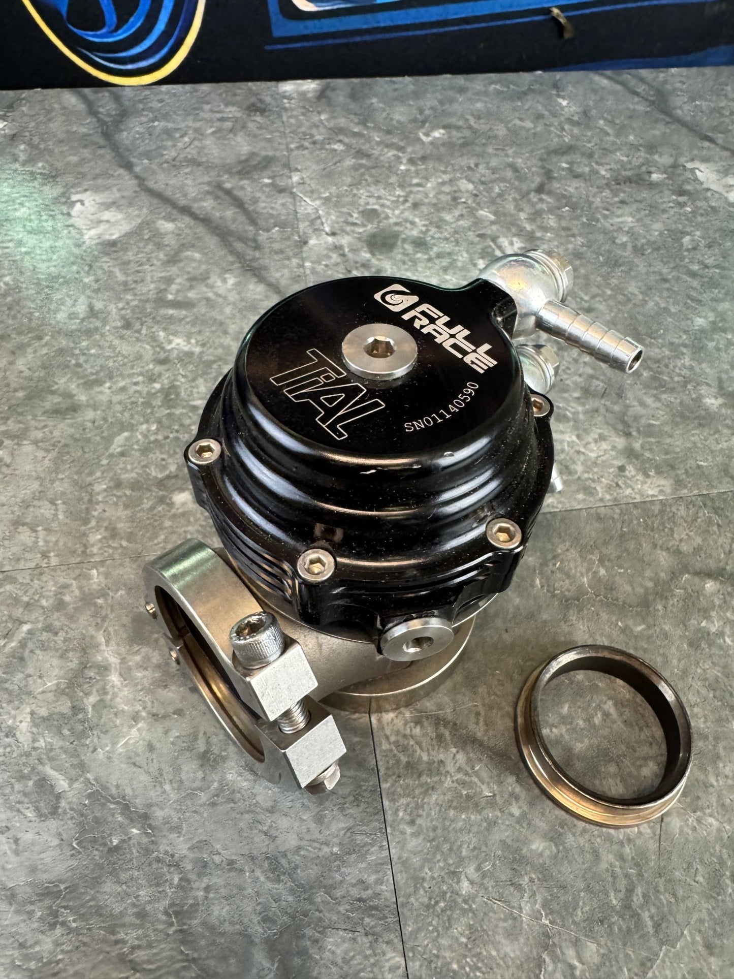 2002-2007 Subaru WRX / 2004-2021 Subaru STi Tial FULLRACE 38mm External Wastegate With Fire Ring And Clamps Kit