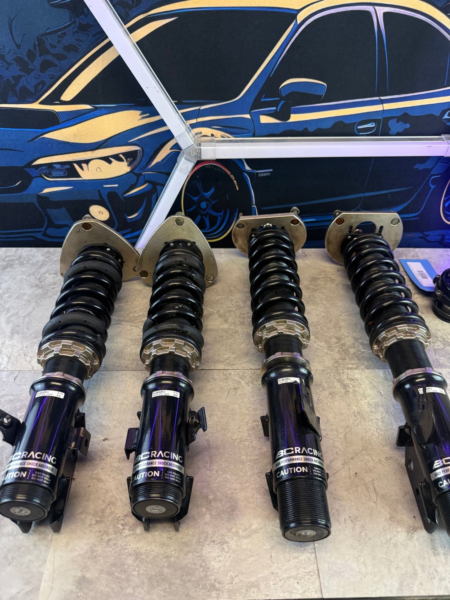 BC BR coil over suspension coilovers coilover Subaru STi 2005-2007 05-07 5x114