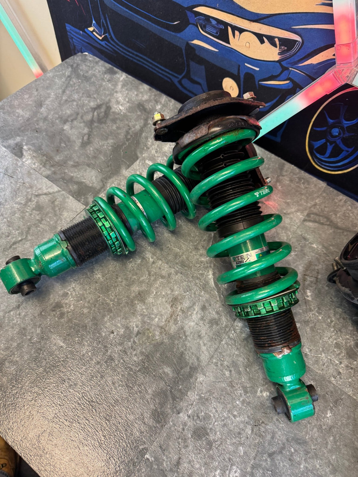 TEIN flex z adjustable coilover suspension 2015 to 2021 Subaru STi & wrx