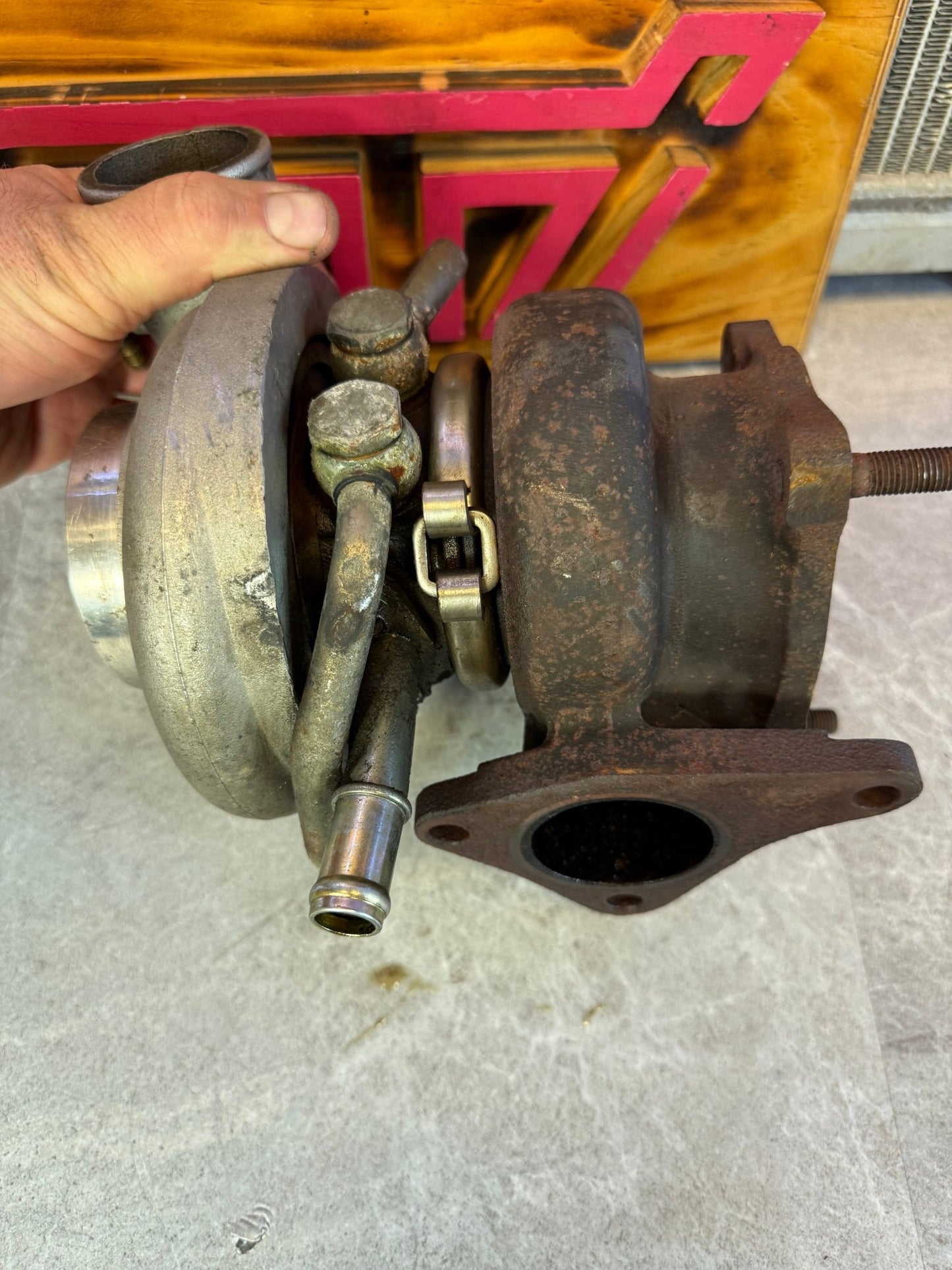 FP “ black “ forced performance stock location turbo for STi & Subaru wrx billet 3” 10cm