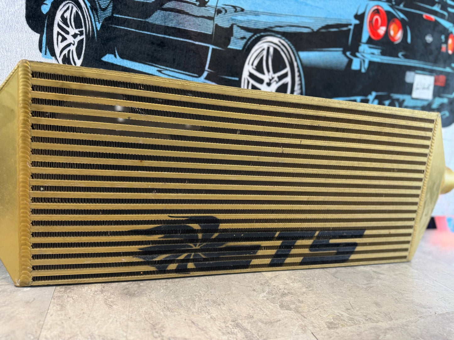 ETS extreme turbo systems FMIC kit front mount intercooler kit 08-14 Subaru STi rotated kit