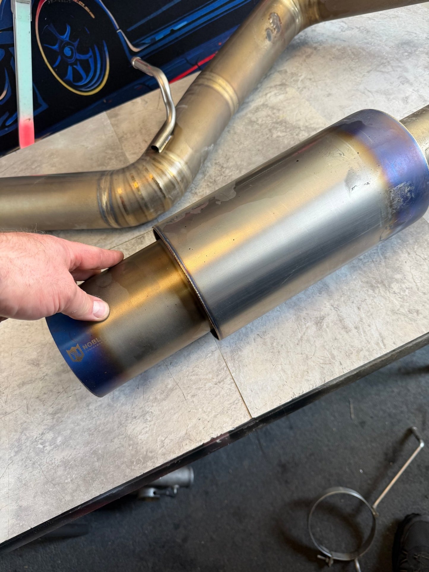NOBLE full TI titanium catback exhaust system 08-21 Subaru wrx & STi