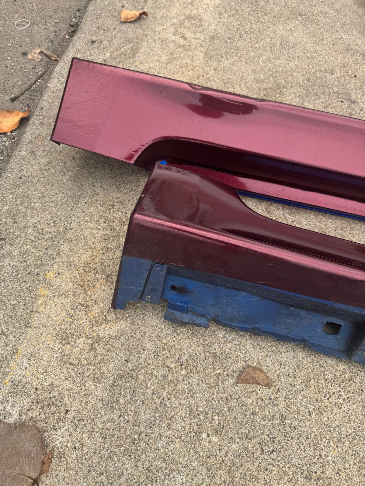 2011-2014 Subaru WRX / 2008-2014 Subaru WRX STi Hatch OEM World Rally Blue WRB Side Skirts Assembly Wrapped