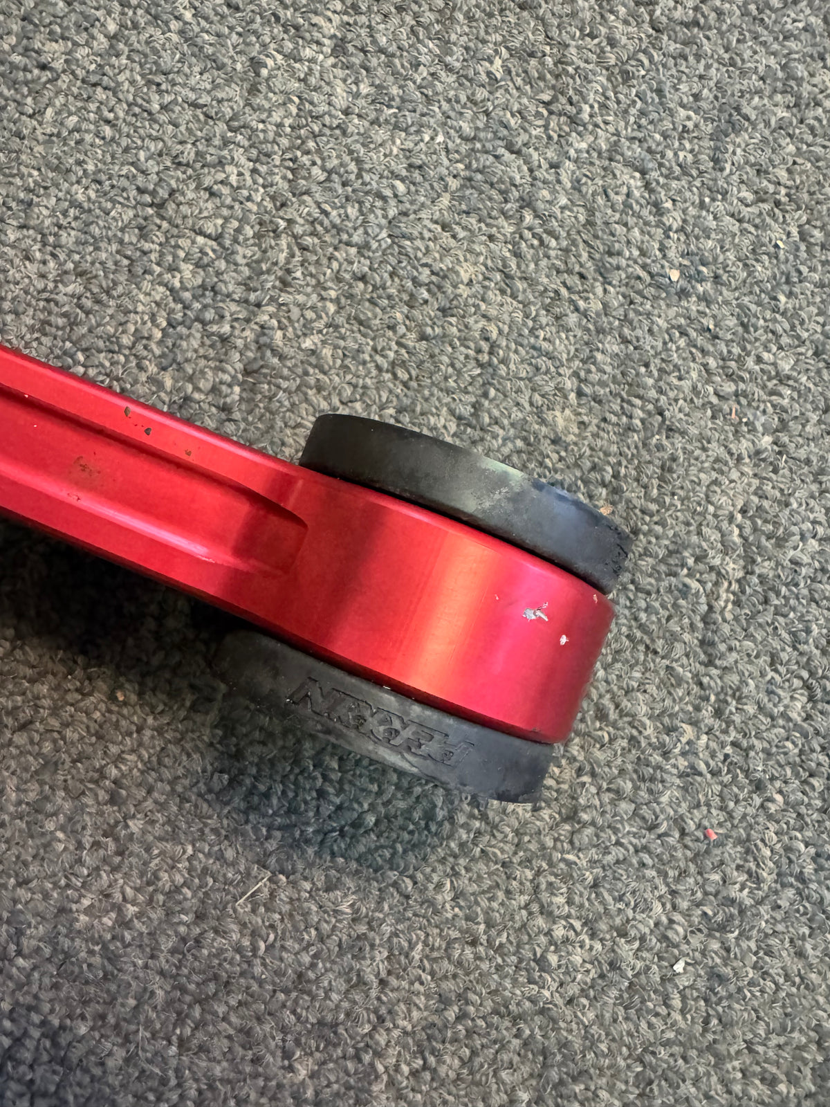 2004-2021 Subaru WRX STi Perrin Pitch Stop Mount Dog Bone Assembly Red