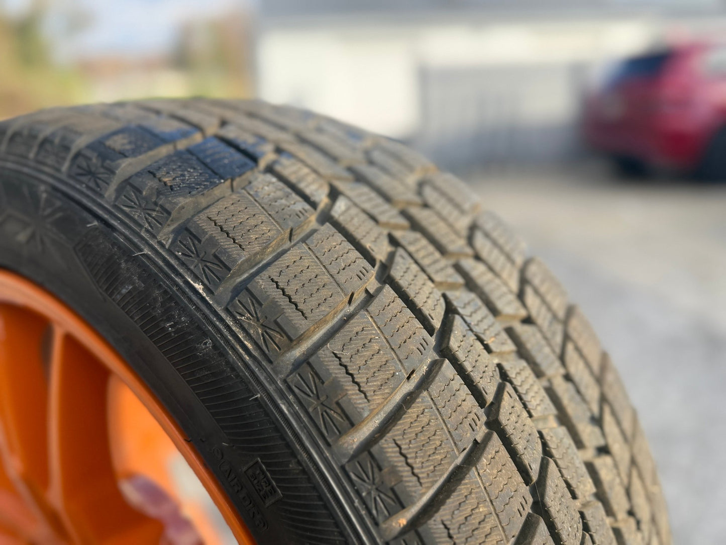 AFTERMARKET Zack JP 520 aluminum wheels STi 2005-2017 clears brembos w/ snow tires installed 5x114