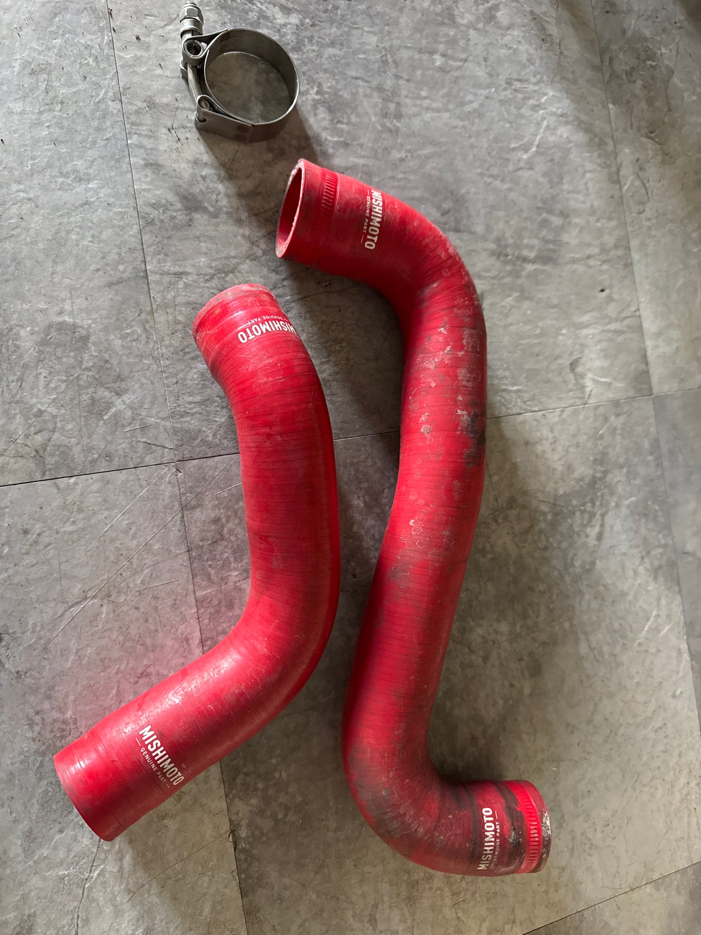 2008-2021 Subaru WRX STi Mishimoto Silicone Upper And Lower Radiator Hoses Red