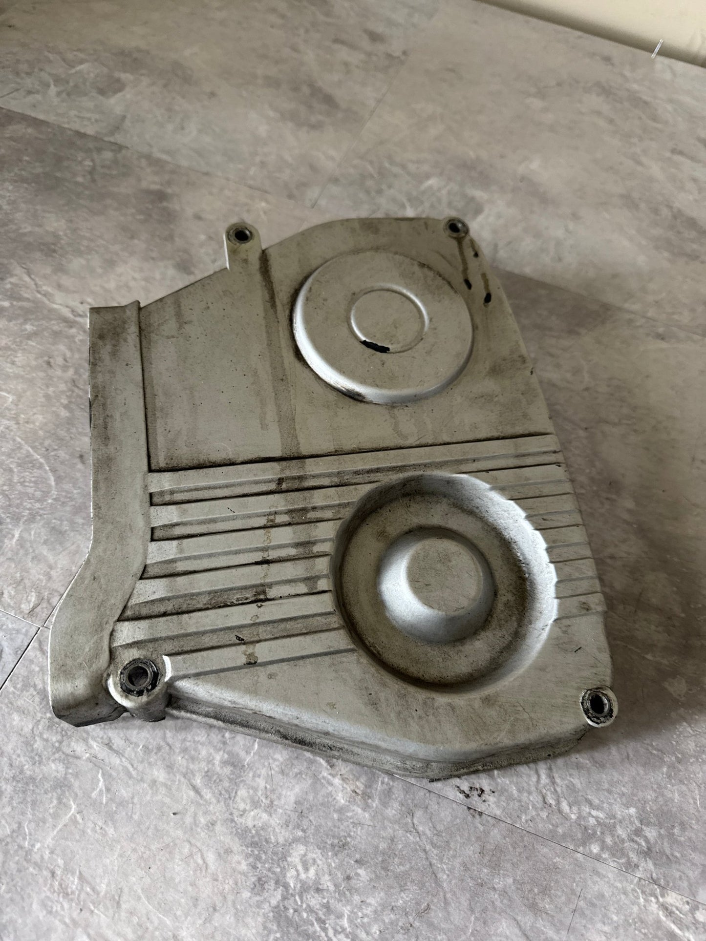 OEM Subaru Impreza WRX STi 02-14 Timing Belt Cover LH 13574AA094 (Painted Silver)