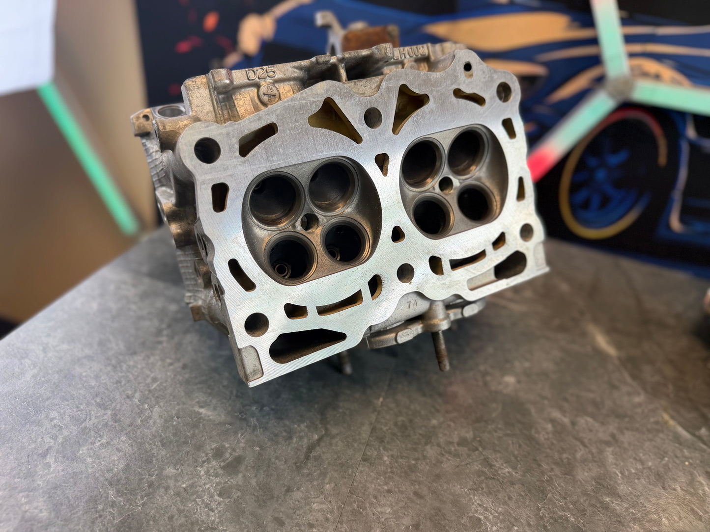 D25 Subaru wrx & STi single avcs SAVCS cylinder heads BLANKS cases empty head 1/2” drilled outfront Motorsports