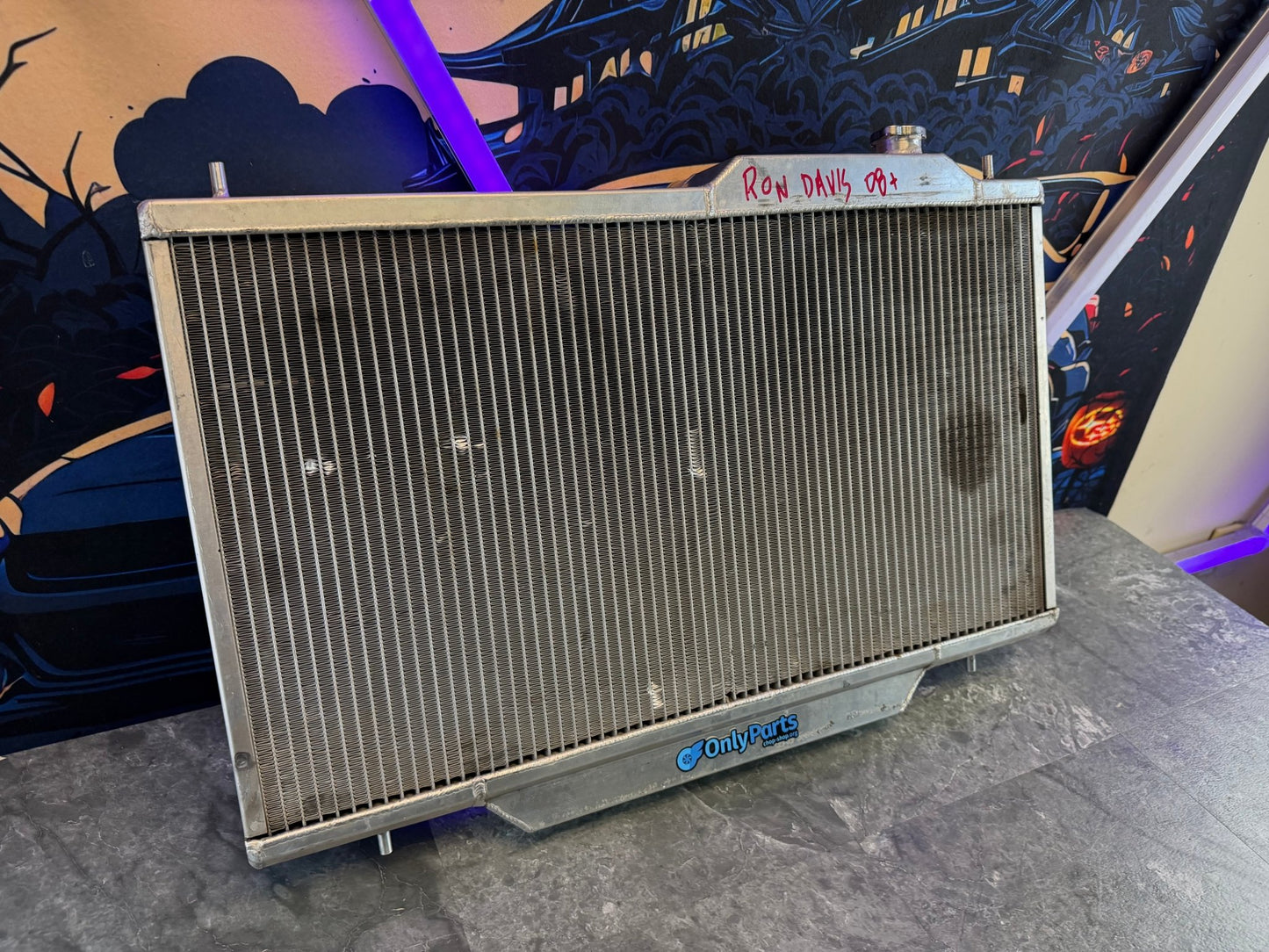 RON DAVIS racing products MASSIVE radiator 08 + Subaru STi ej257 wrx 1” wide twin row