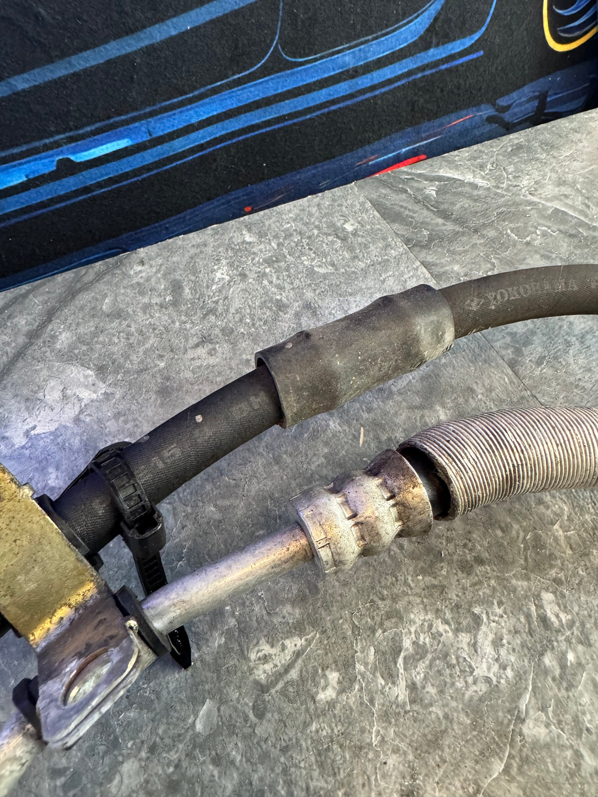 2004-2007 Subaru Impreza WRX STi Power Steering Rack & Pinion High Pressure Lines Hoses