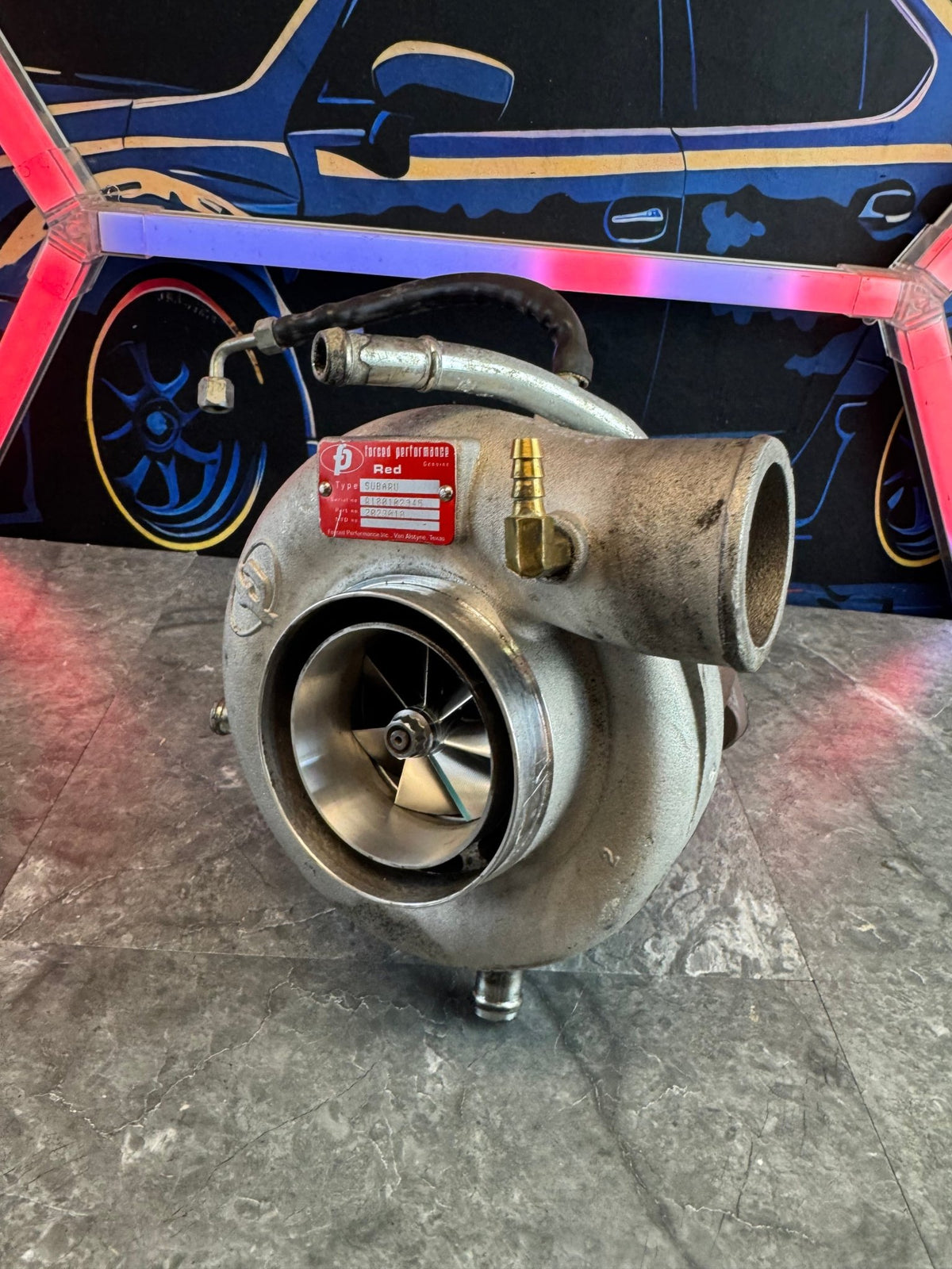 2004-2021 Subaru WRX STi FP Forced Performance Red Journal Bearing Turbo 8 cm 3.25” cover billet compressor wheel