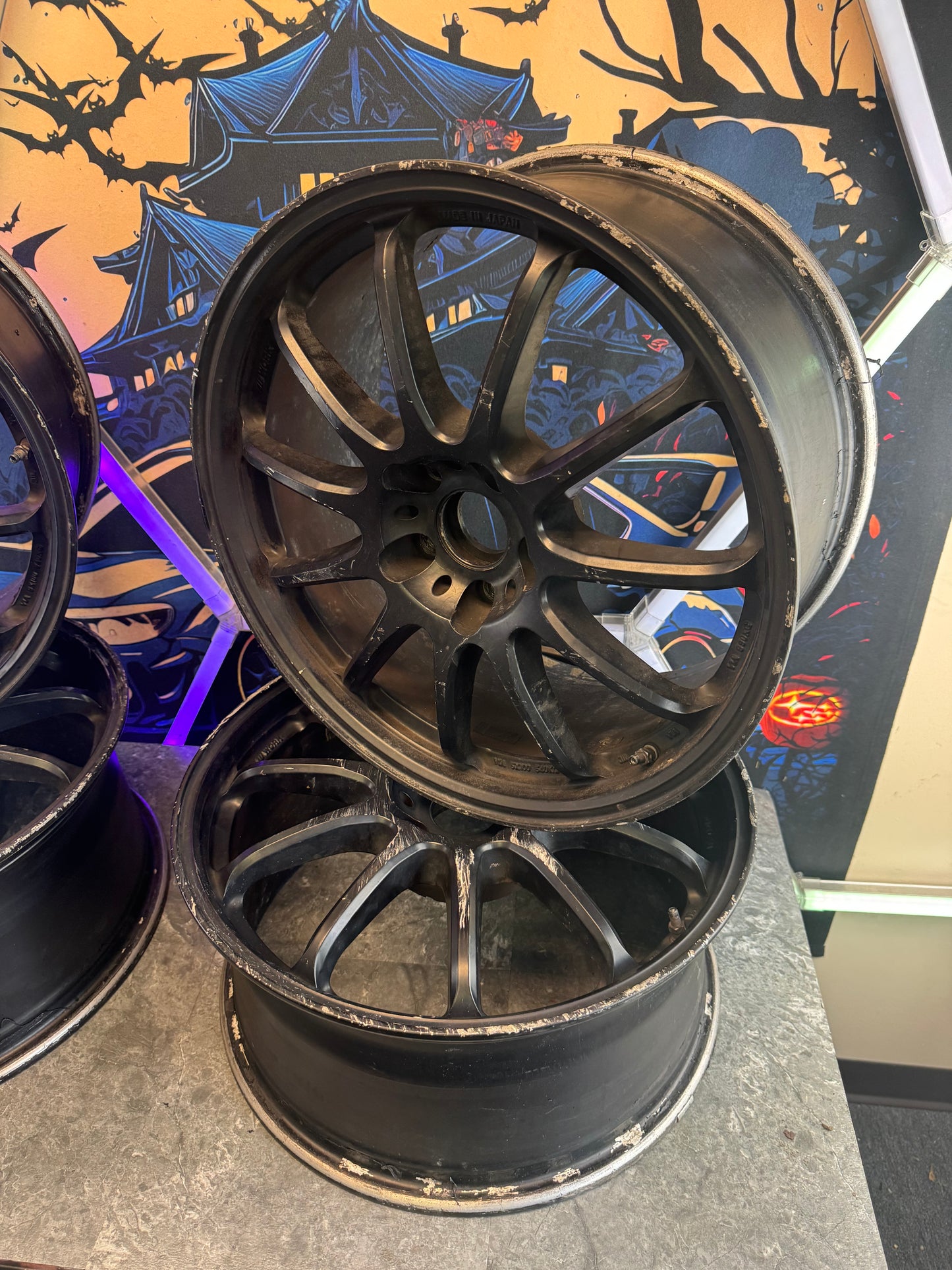 Work Emotion 11r Wheels Set Of 4 Need Refinished 18x8.5 +47 5x114.3