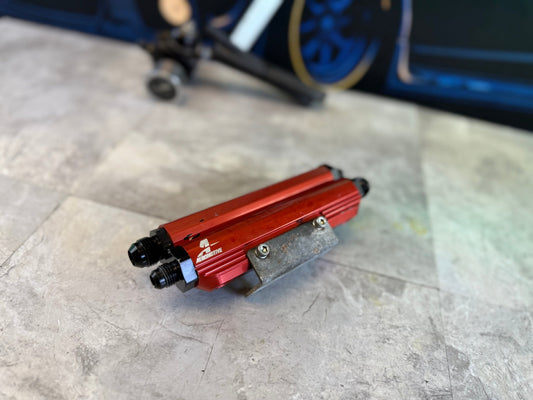 AREOMOTIVE top feed red billet fuel rails SUBARU wrx & STi w/ fittings