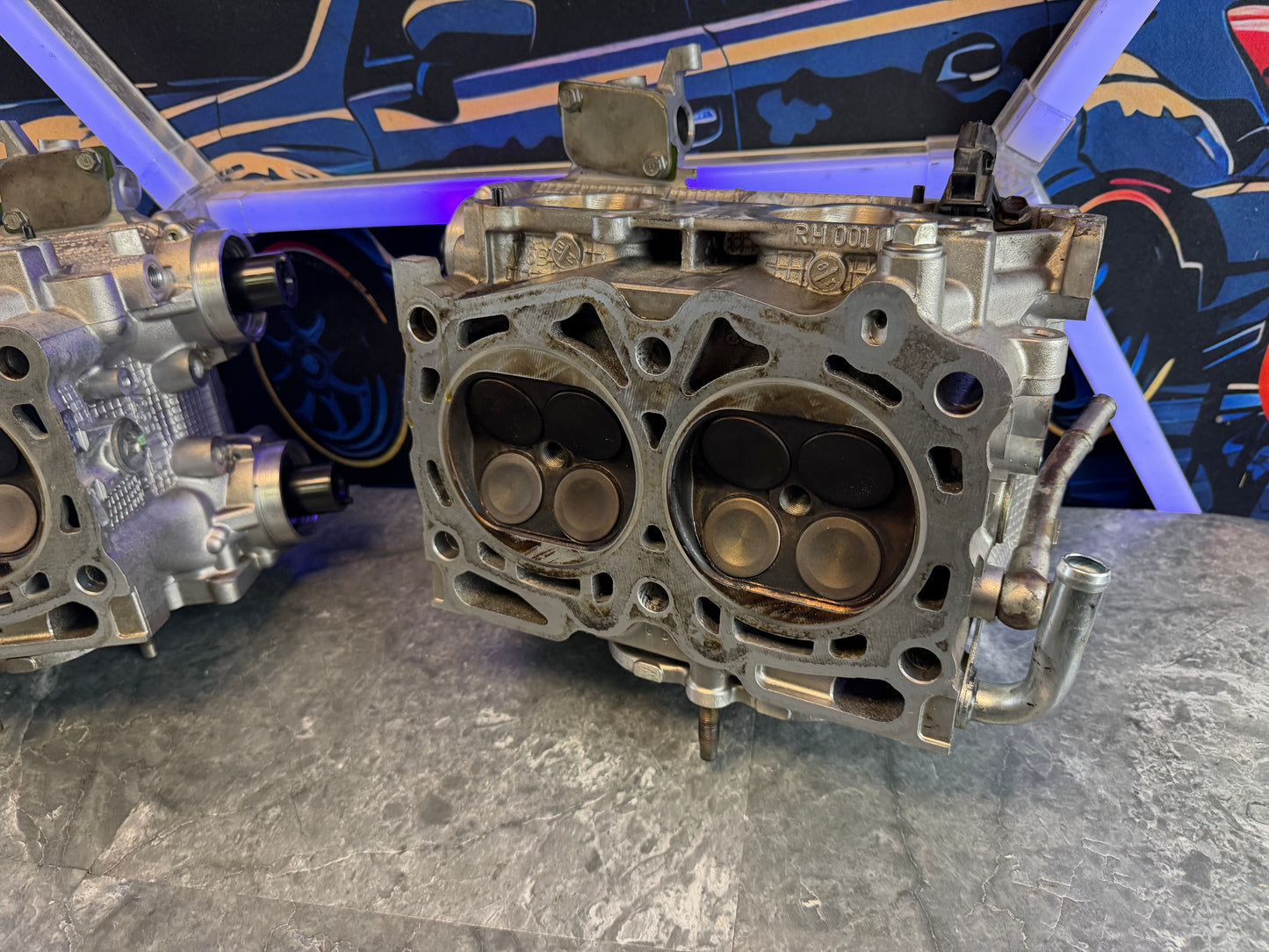 IAG “ race “ SAVCS cylinder heads Subaru STi & wrx GSC S2 cams, CNC port & polish + 1 MM valves , 14 MM drilled
