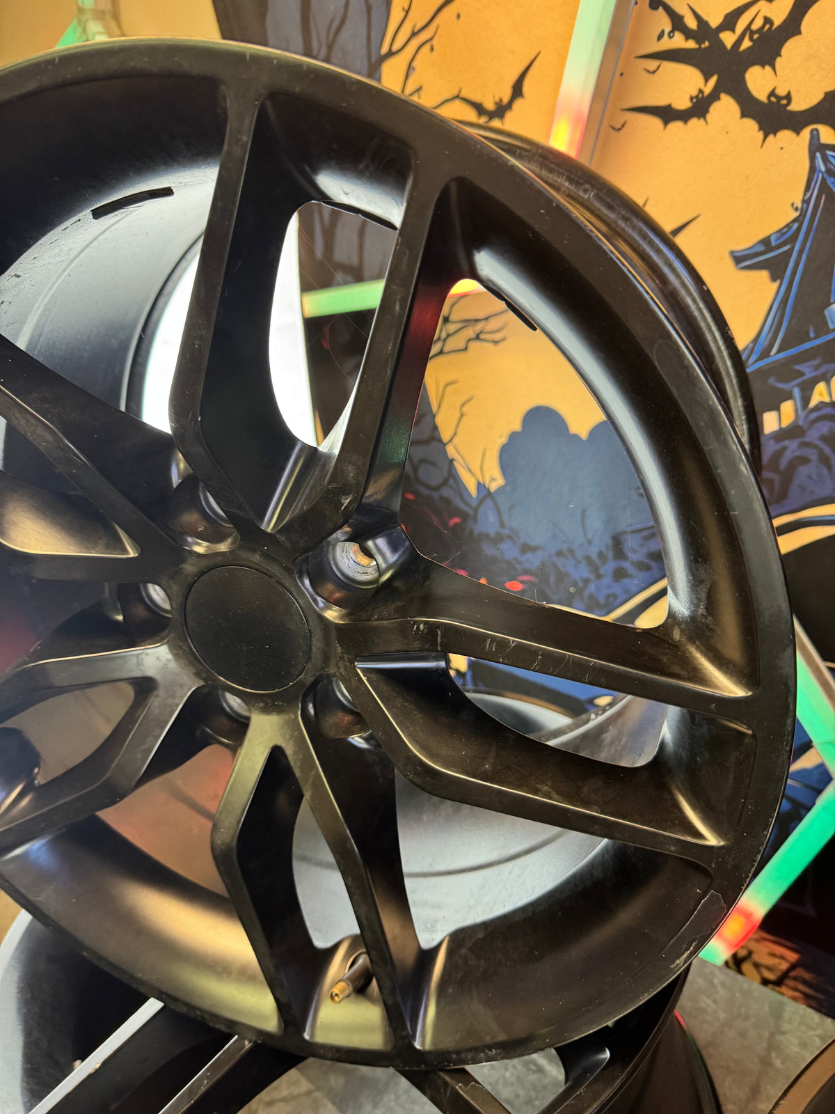 Aftermarket OE CV27 C7 Corvette Stingray Style Wheels Set Of 4 17x9.5 +54 5x120.65