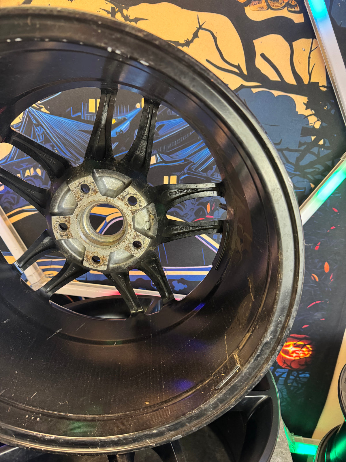 Aftermarket OE CV27 C7 Corvette Stingray Style Wheels Set Of 4 17x9.5 +54 5x120.65