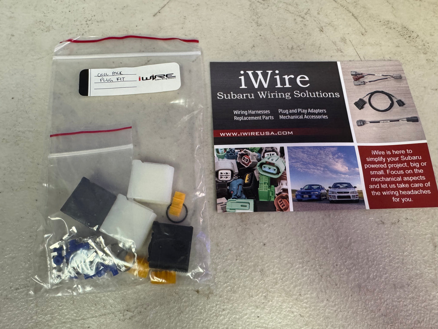 2002-2010 Subaru Imoreza WRX STi iWire Replacement Coil Pack Connectors Black And White