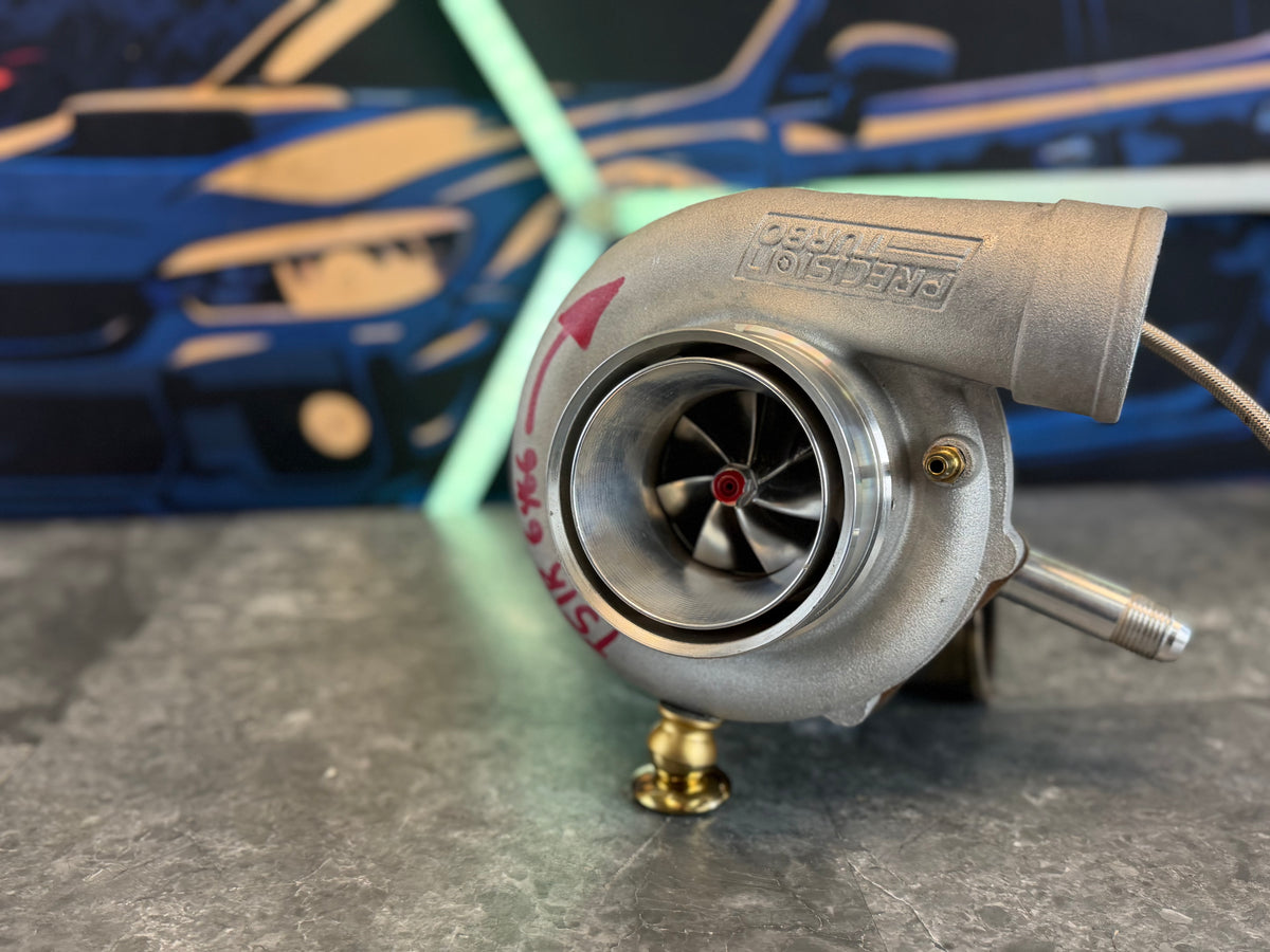 ETS “ rotated “ turbo kit 2008 - 2021 Subaru STi PTE 6466 w/ T51R mod gen 2 ball bearing