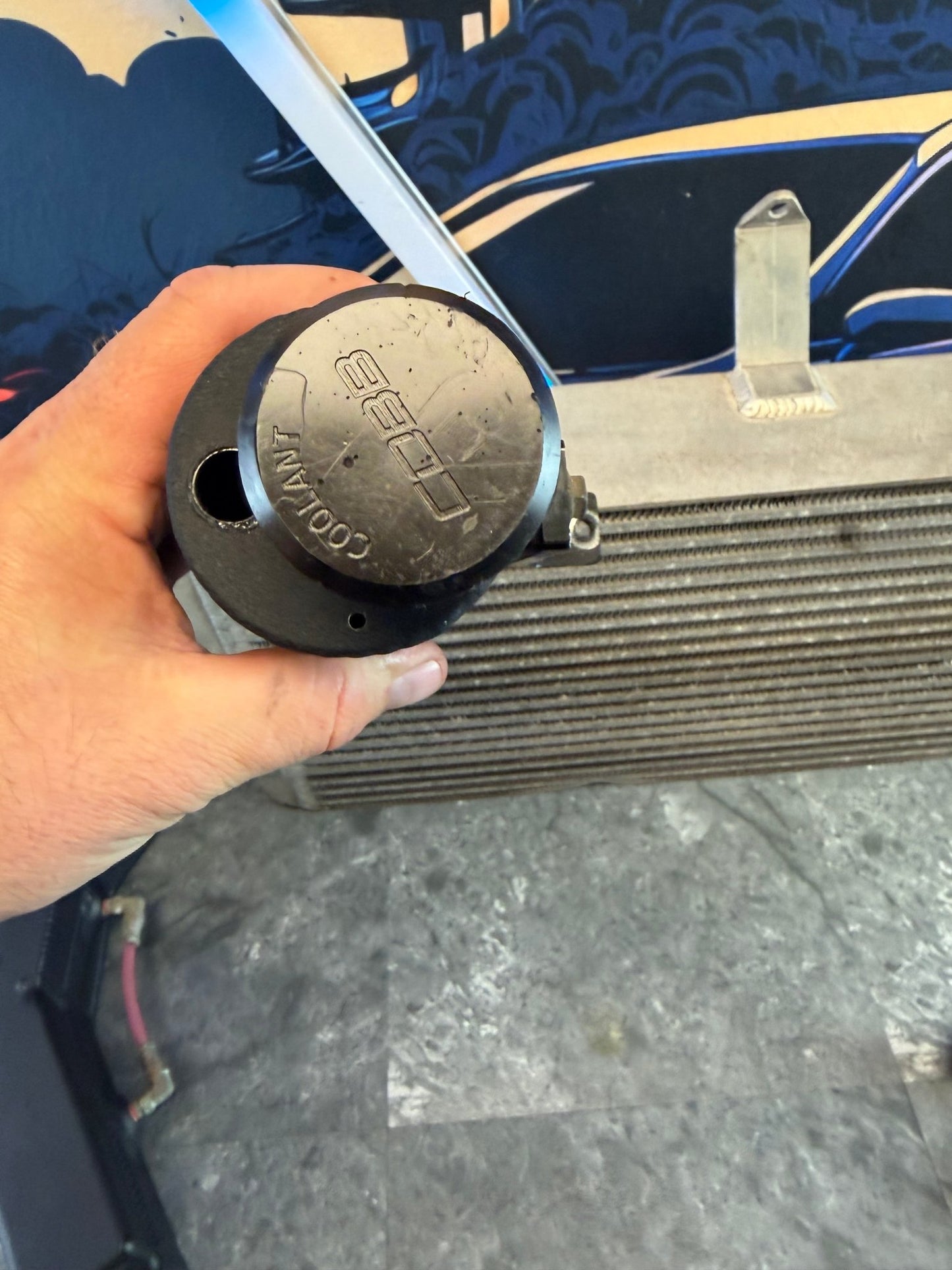 COBB tuning coolant over flow tank reservoir Subaru wrx and STi ( for use with front mount intercooler )