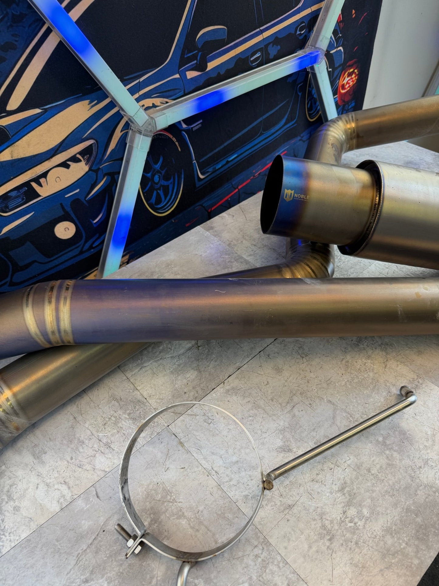 NOBLE full TI titanium catback exhaust system 08-21 Subaru wrx & STi