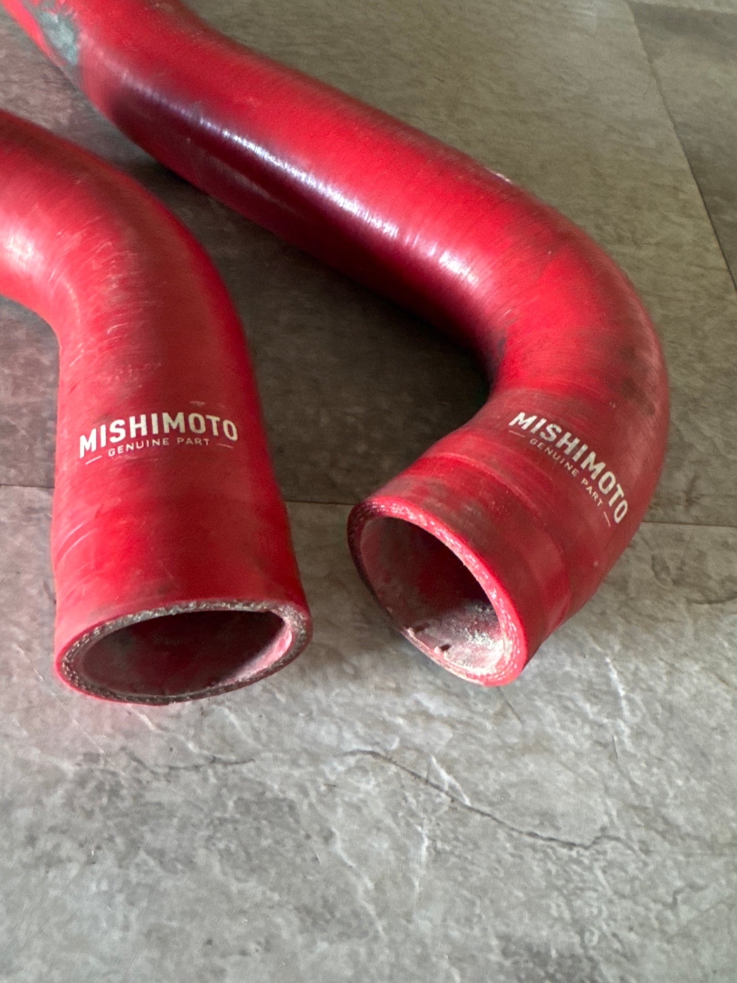 2008-2021 Subaru WRX STi Mishimoto Silicone Upper And Lower Radiator Hoses Red