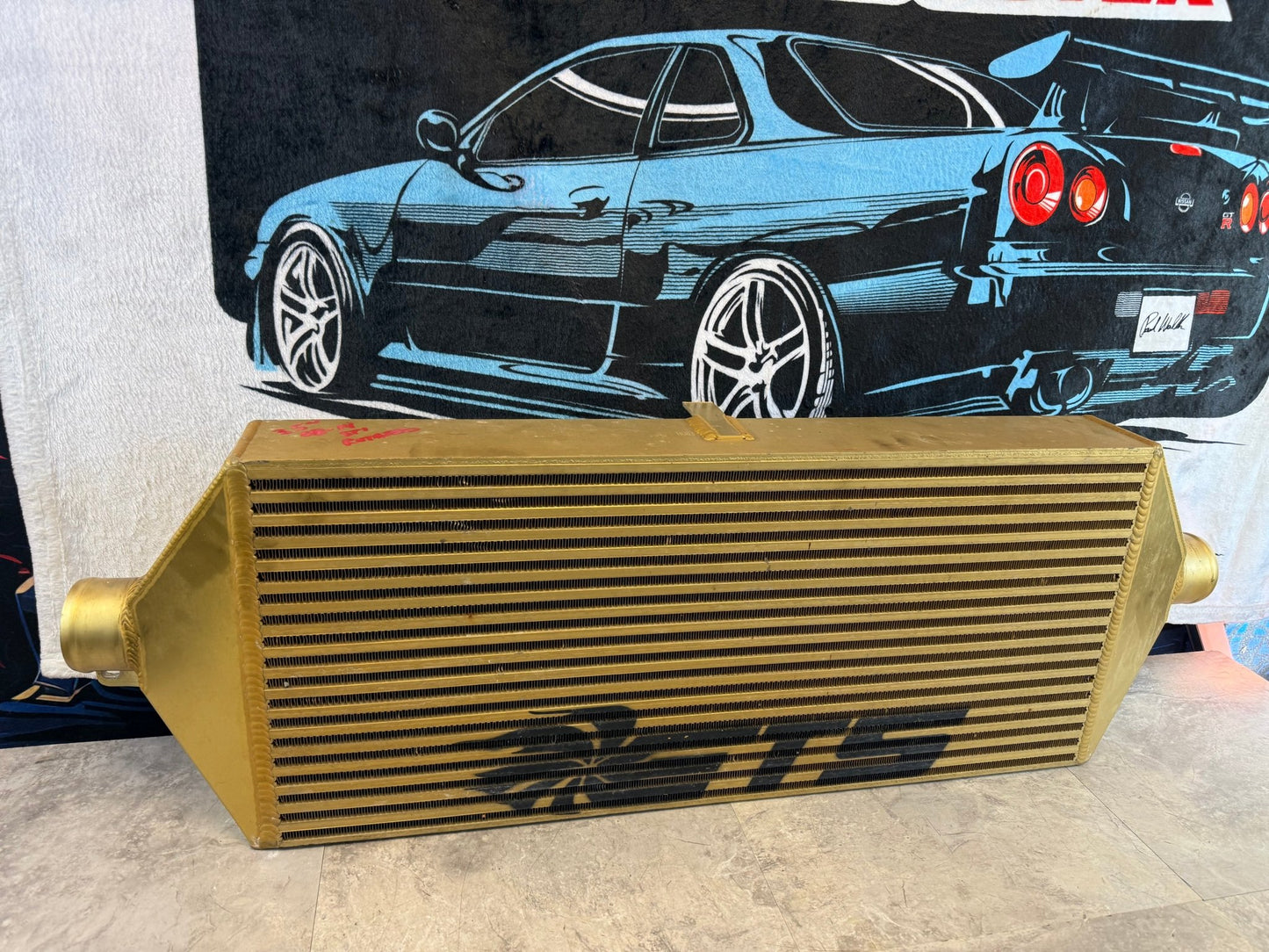 ETS extreme turbo systems FMIC kit front mount intercooler kit 08-14 Subaru STi rotated kit