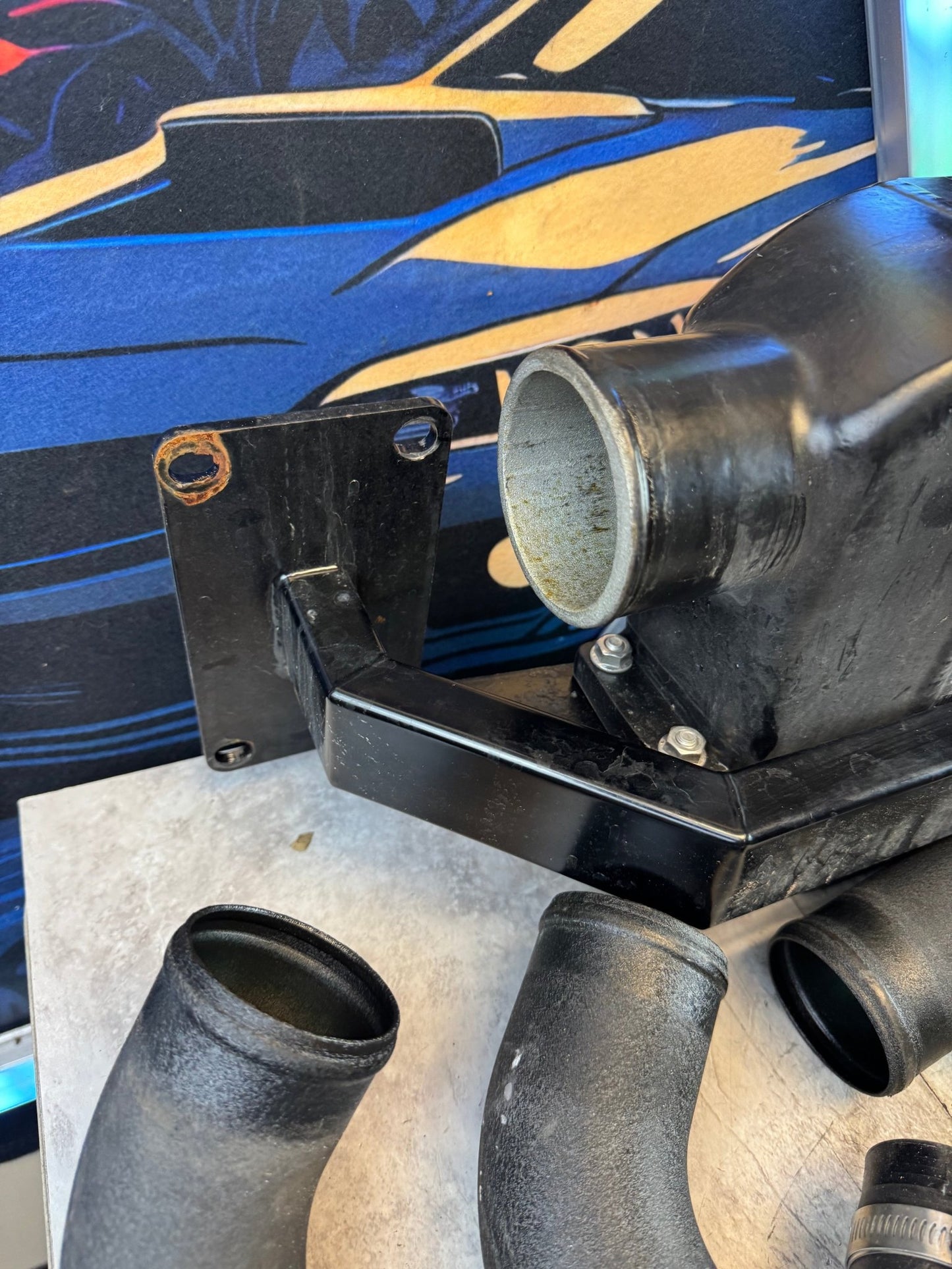 Cobb 4" Speed Density Front Mount Intercooler Kit With Coolant Overflow For 15-21 STi