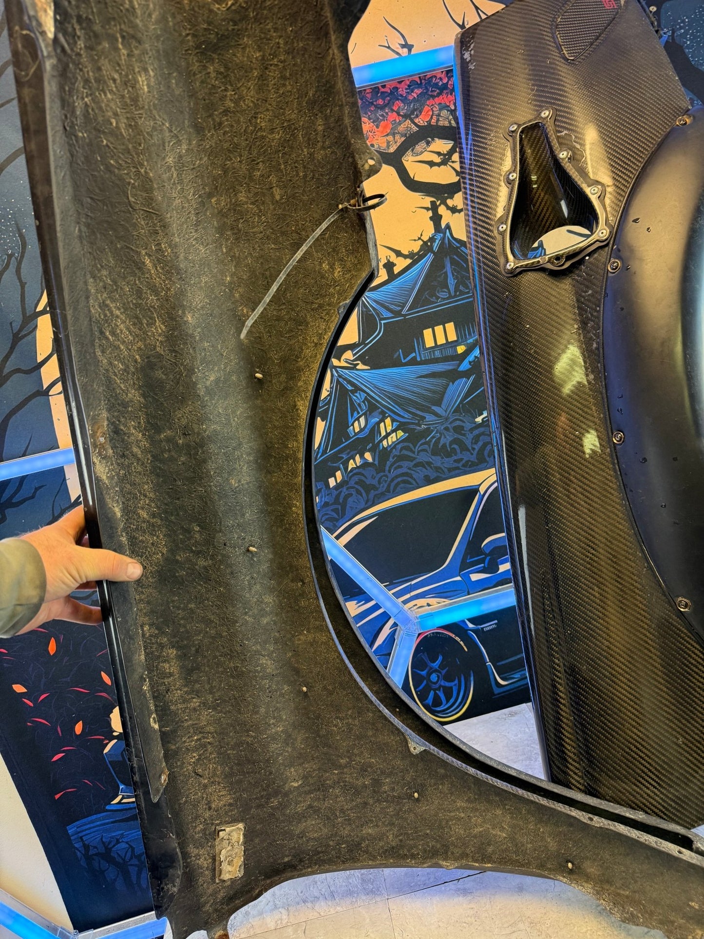 2002-2003 Subaru WRX Carbon Fiber Front Fenders Bugeye Karlton Flares & Jdm Carbon Light Deletes