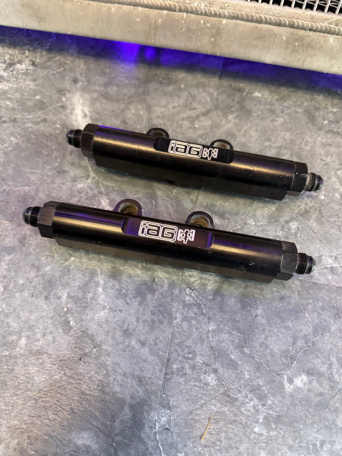 IAG fuel rails Subaru STi 2008-2021 ej257 billet v2 top feed