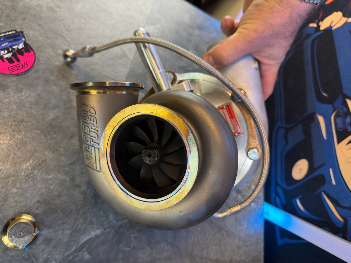 ETS “ rotated “ turbo kit 2008 - 2021 Subaru STi PTE 6466 w/ T51R mod gen 2 ball bearing