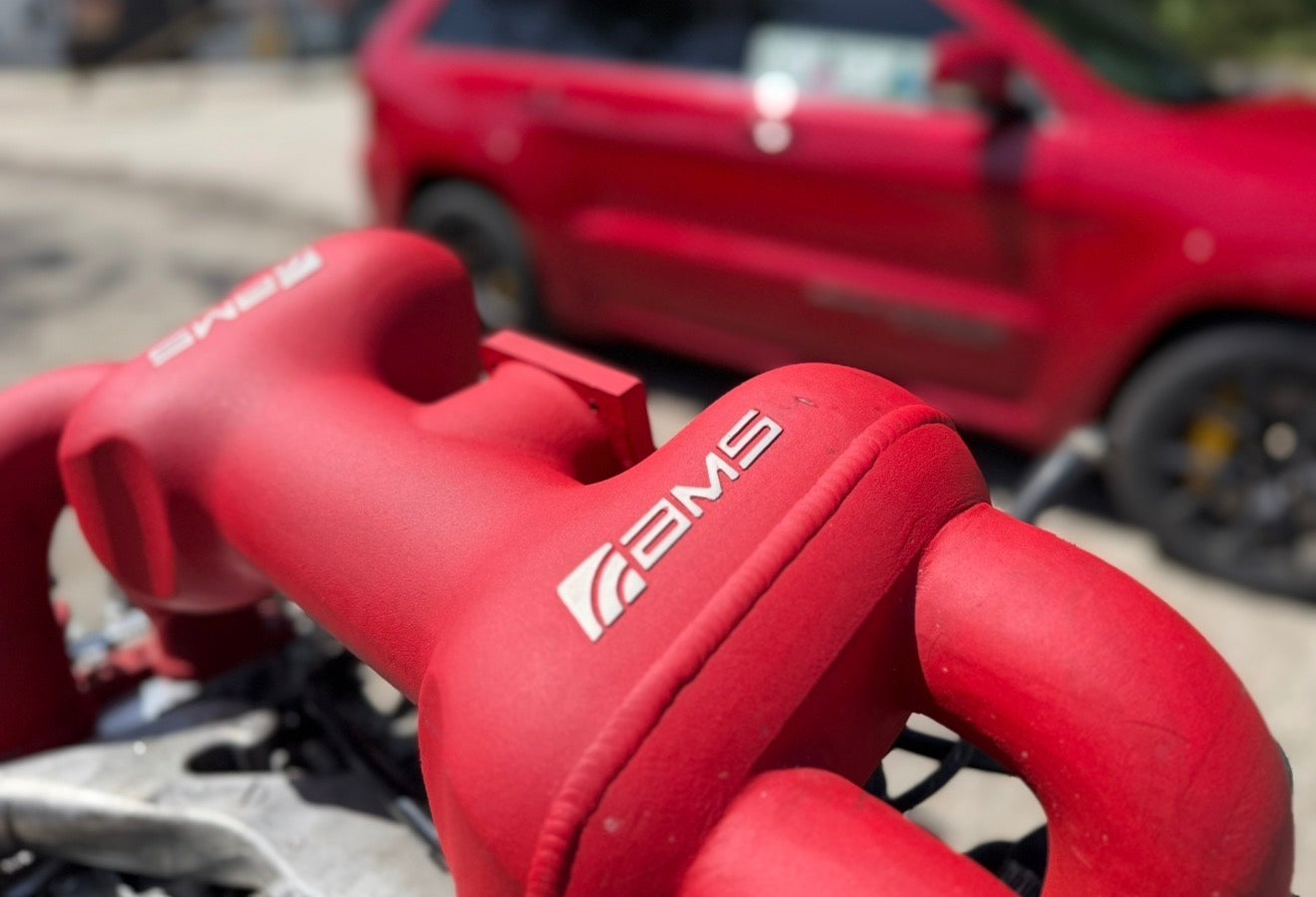 AMS standard cast intake manifold 02-21 Subaru STi red “ standard “ wrx EJ257 EJ25