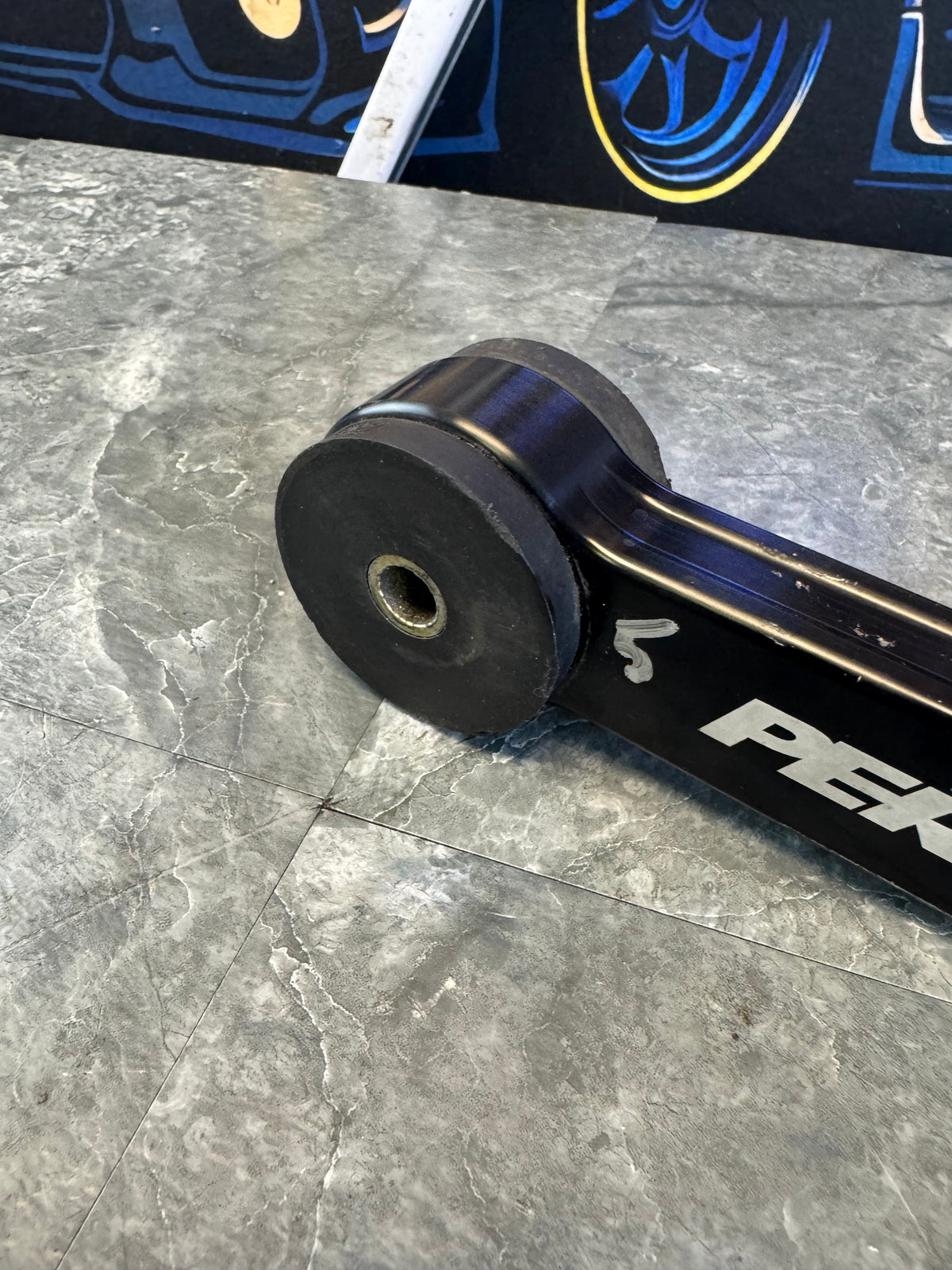 2004-2021 Subaru WRX STi Perrin Performance Pitch Stop Mount Dog Bone Black