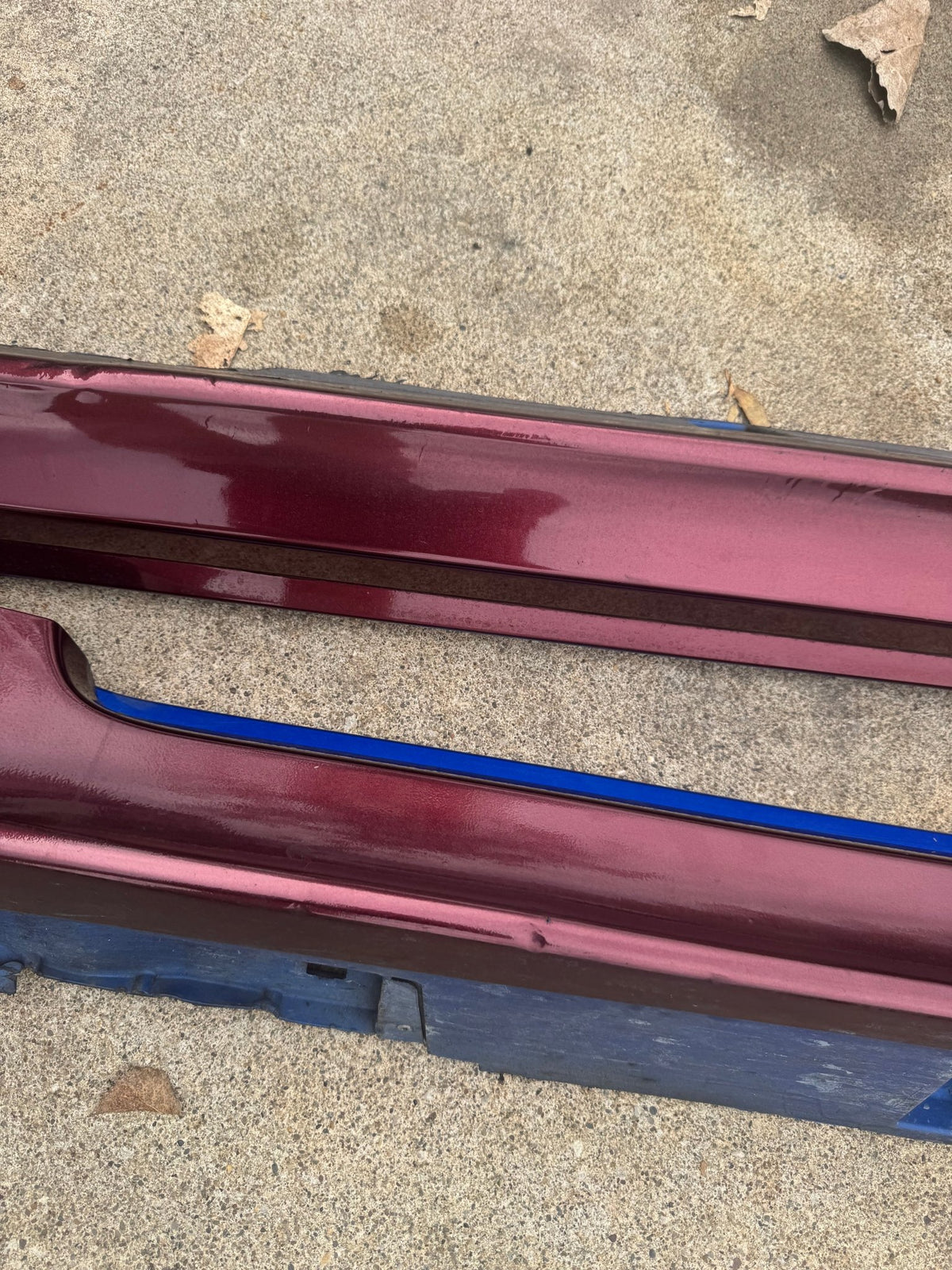 2011-2014 Subaru WRX / 2008-2014 Subaru WRX STi Hatch OEM World Rally Blue WRB Side Skirts Assembly Wrapped