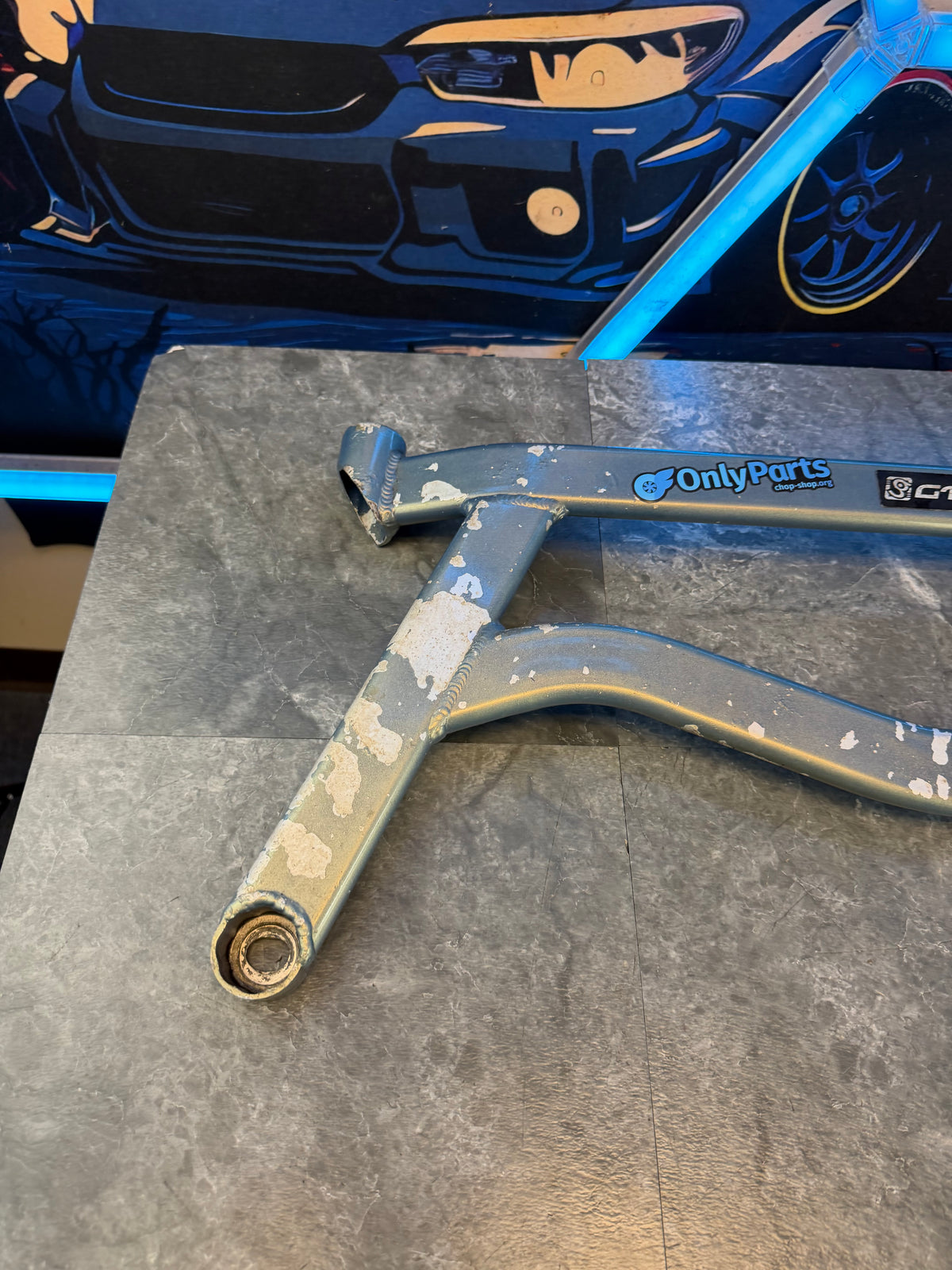 GT SPEC “ h “ brace under car suspension tie bar 2008 - 2014 Subaru STi & wrx