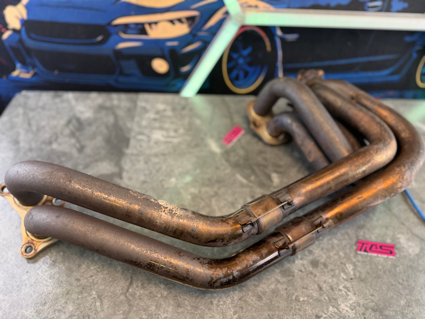 TOMEI UELH unequal length header 3 bolt SUBARU STi & WRX EJ257 EJ255 turbo exhaust manifold