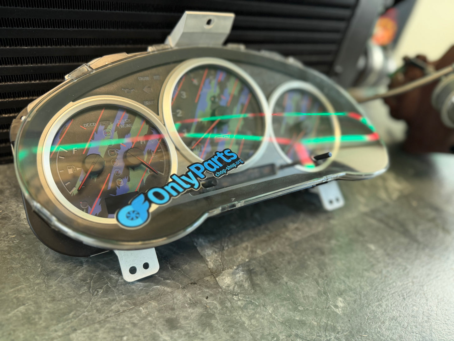 Subaru STi gauge cluster oem 2004 w/ HKS oil slick over lay DCCD 6 speed swap 84k miles
