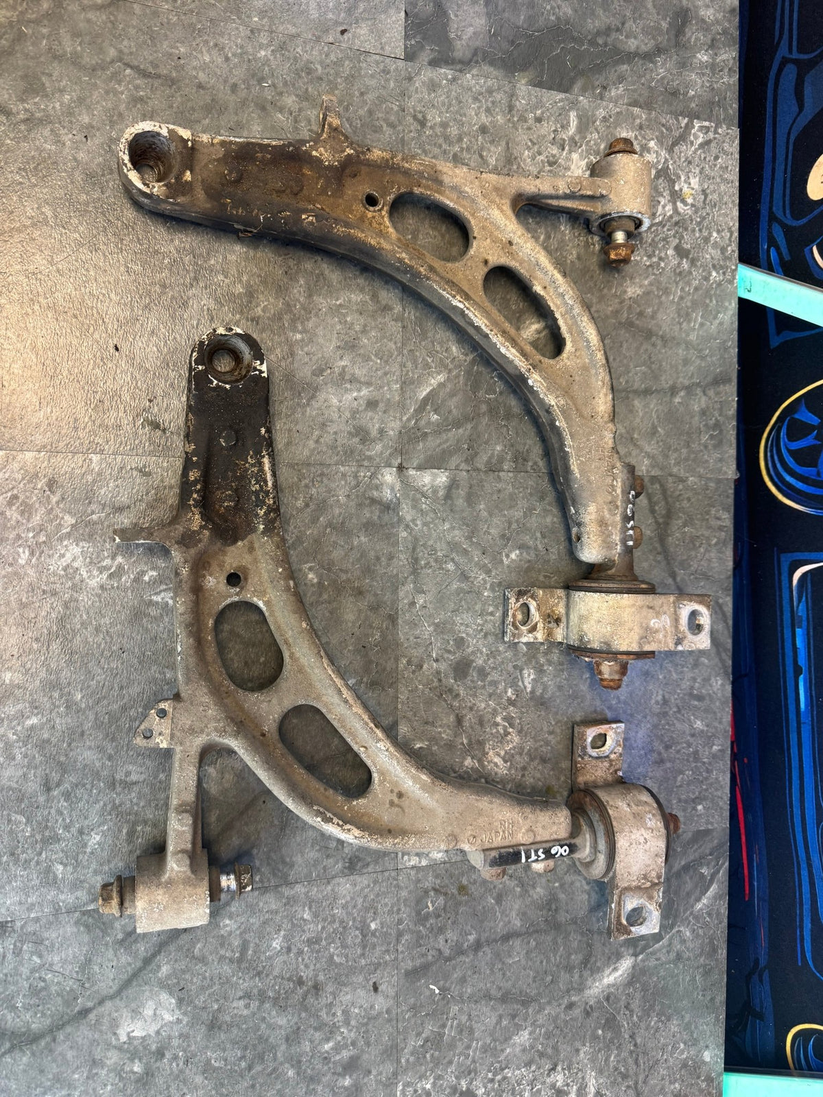 2004-2006 Subaru WRX STi OEM Aluminum Control Arms Pair Set Of 2
