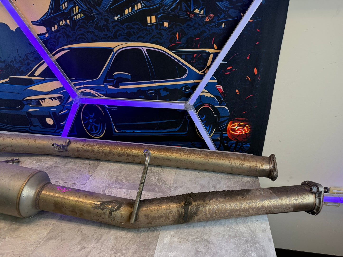 Invidia N1 cat back TI tip race mid pipe& axle back Subaru   Exhaust For 02-07 WRX/STi