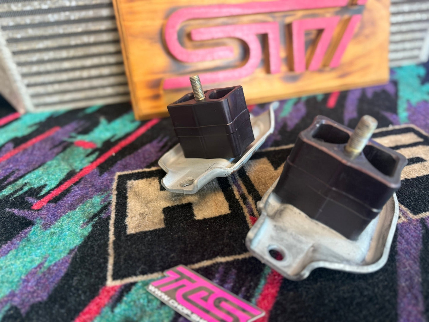 Aluminati solid motor mounts drag race Subaru wrx STi billet engine ej257