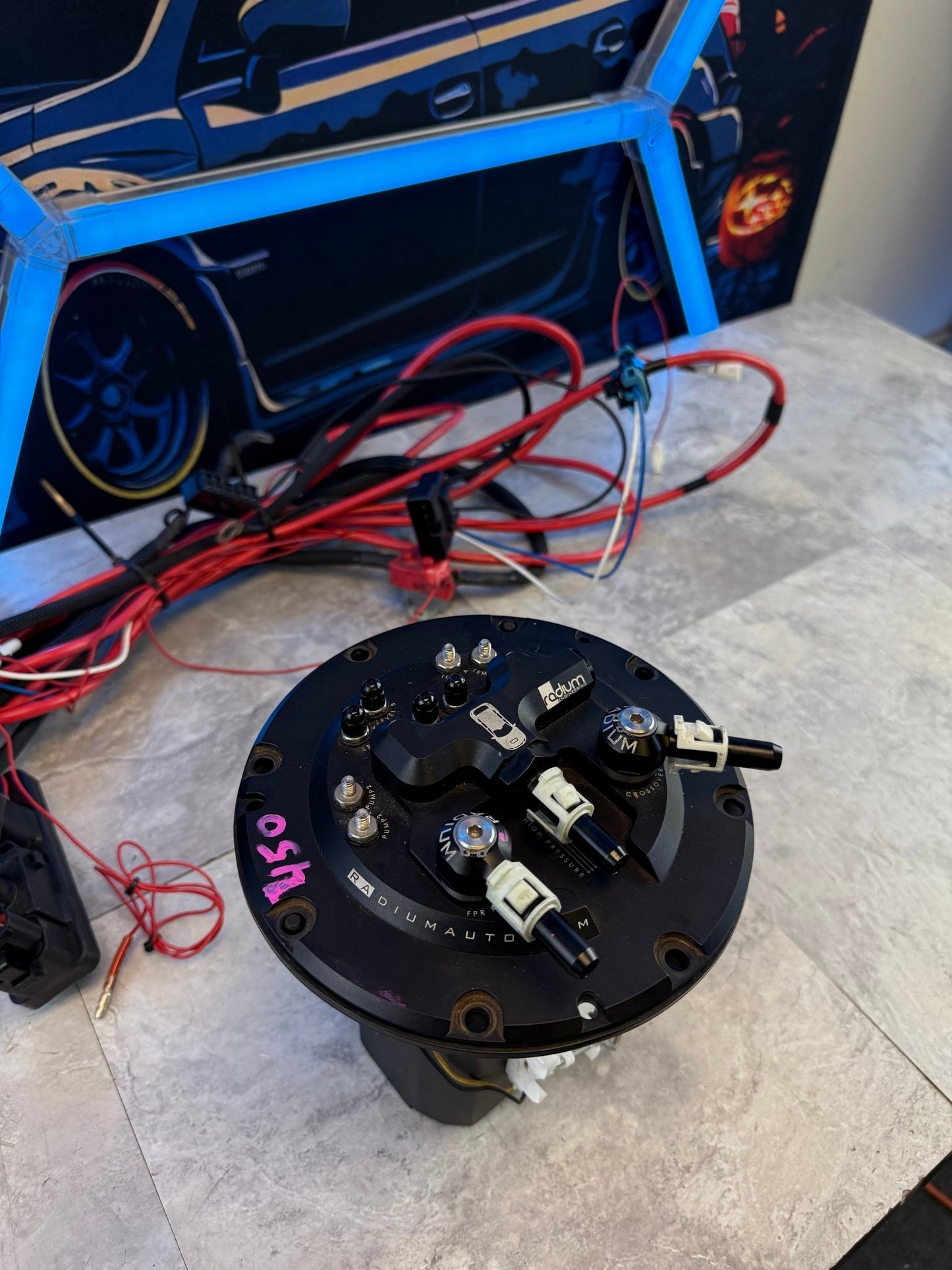 RADIUM engineering fuel pump hanger basket 15-21 Subaru STi w/ walbro 450 pump & I wire wiring kit